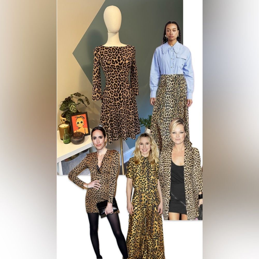Kate Spade Leopard Fit & Flare Dress 00 Autumn Wedding Guest Homecoming - Picture 3 of 11